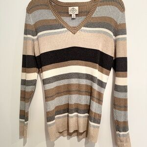 St. John's Bay Multicolor V-Neck Sweater
